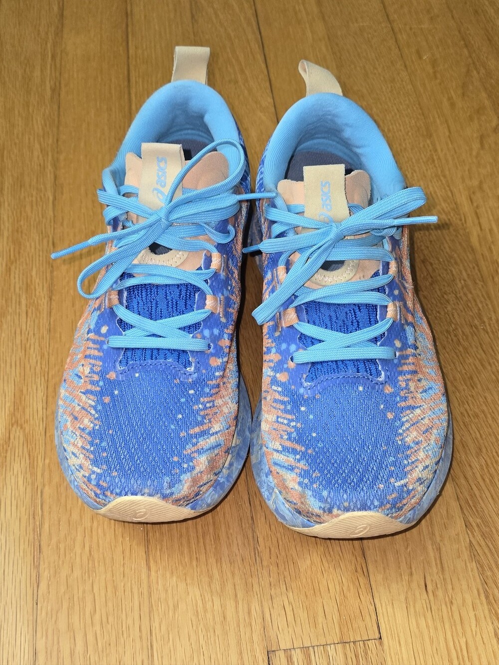 ASICS Womens vibrant blue and orange ASICS Noosa Tri 16 running shoes